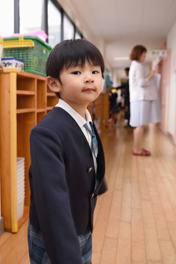 今日は入園式