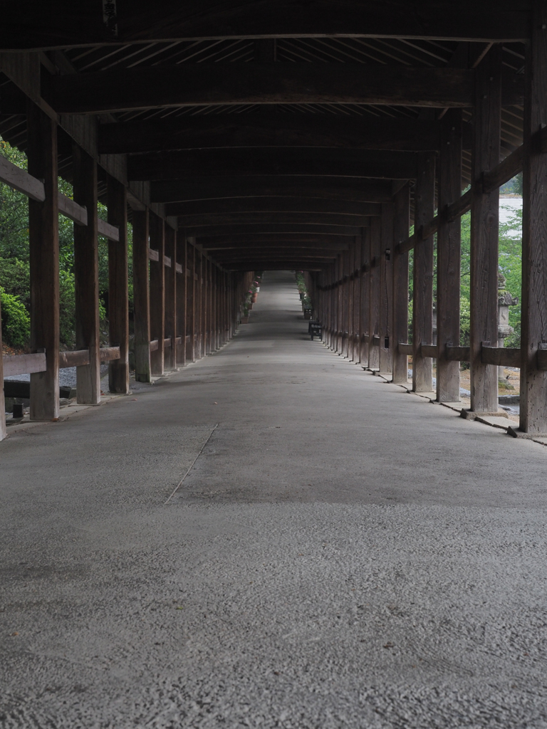 吉備津神社　回廊