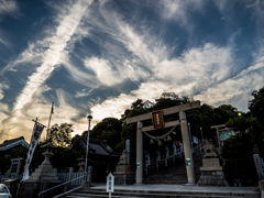 神社前