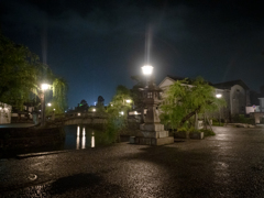 倉敷美観地区　夜　灯