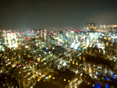 東京夜景 重ね