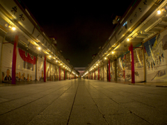 浅草寺前　夜