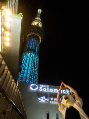 スカイツリー、ソラマチ、そして鹿