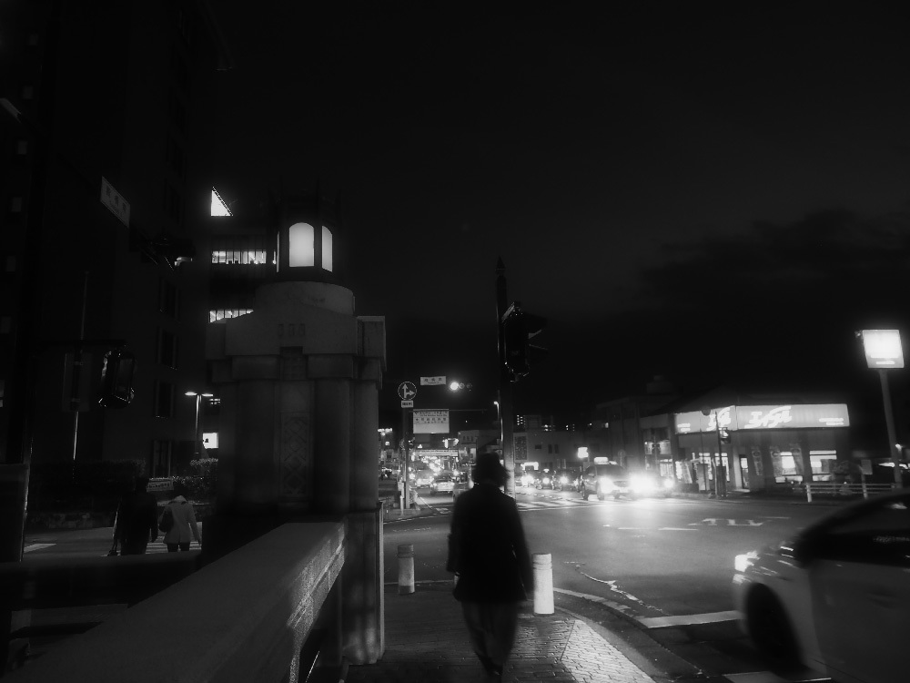 橋の上