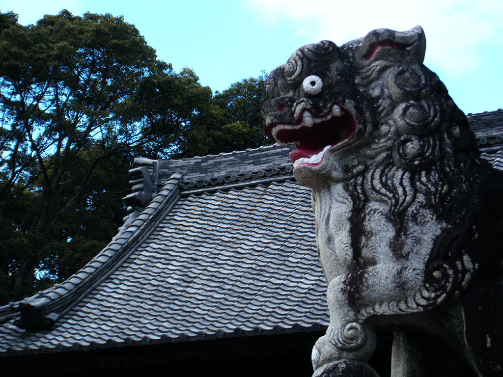 近所神社狛犬