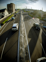 歩道橋より