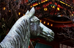 Horse of the bronze statue