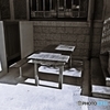 At a bright terrace seat