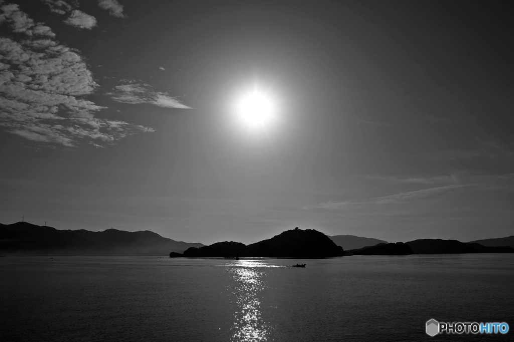 The sea in the backlight 1