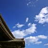 Winter sky and old temple 4