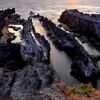 静かな海辺