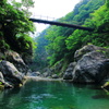 新緑の渓谷