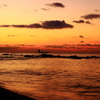 夜明けの海