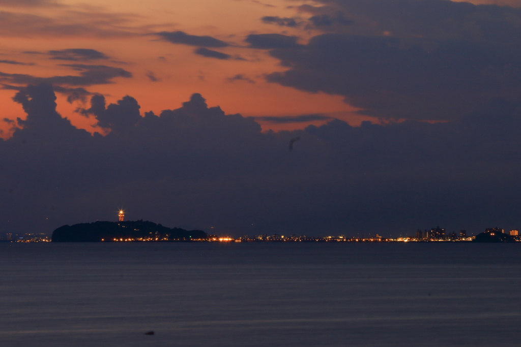 日暮れの海岸