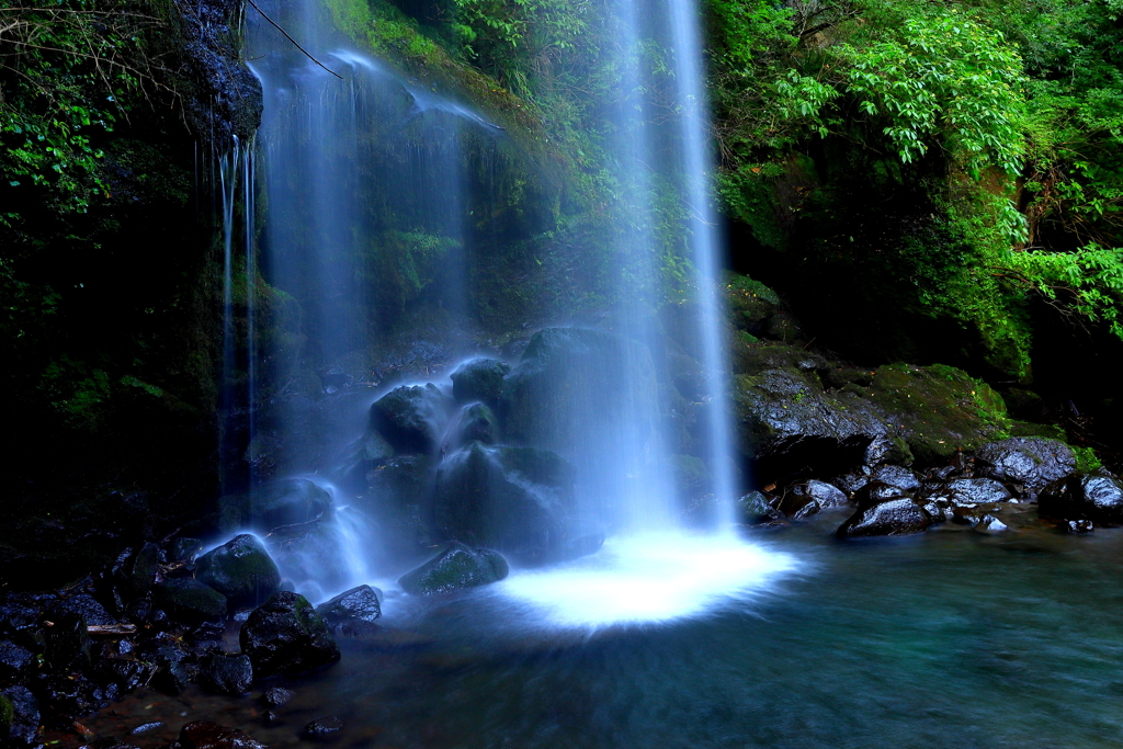 清涼の落水