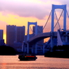 夕暮れの都