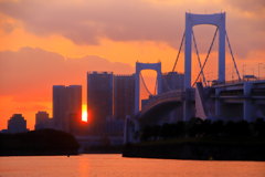 夕焼けの大橋