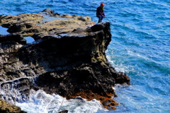 岩礁の釣