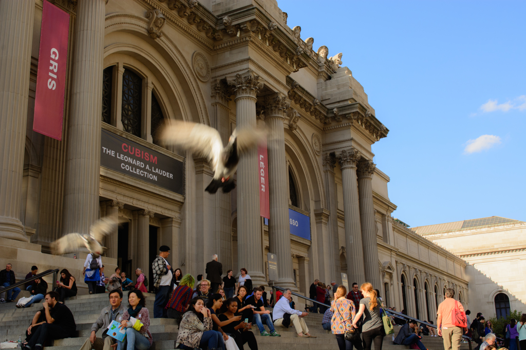 In front of the museum.