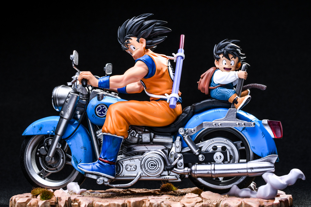 ドラゴンボール　父子 バイク