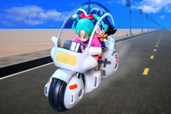 孫悟空&ブルマ　バイクフィギュア