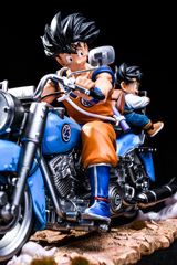 ドラゴンボール　父子 バイク