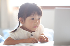 必死でパソコンを・・・