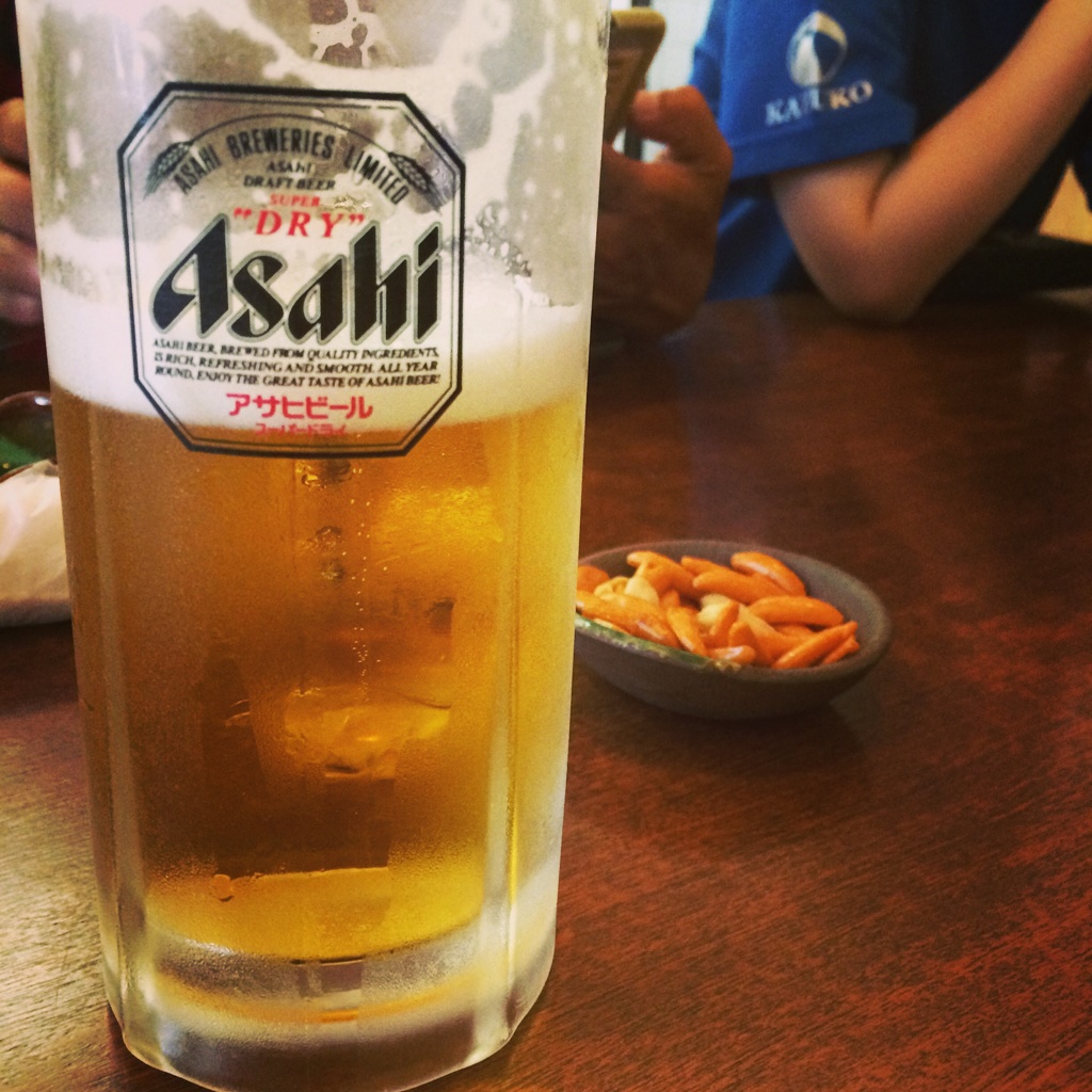 土曜日の昼ビール＝最高