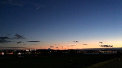 多摩川の夕景