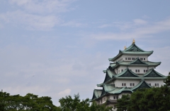緑に囲まれた緑の城