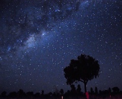 オーストラリアの真ん中から見た星空