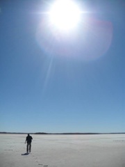 塩湖を歩く in Australia
