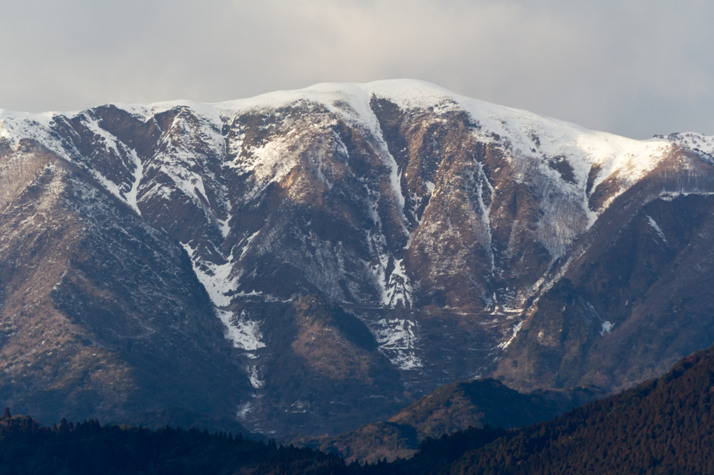 冠雪の竜ヶ岳