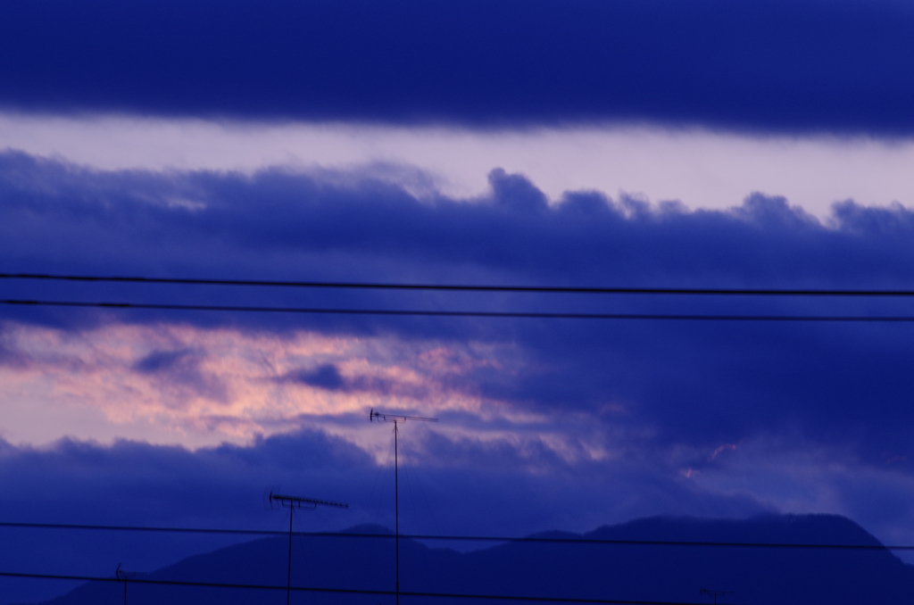 ベランダからの夕焼け