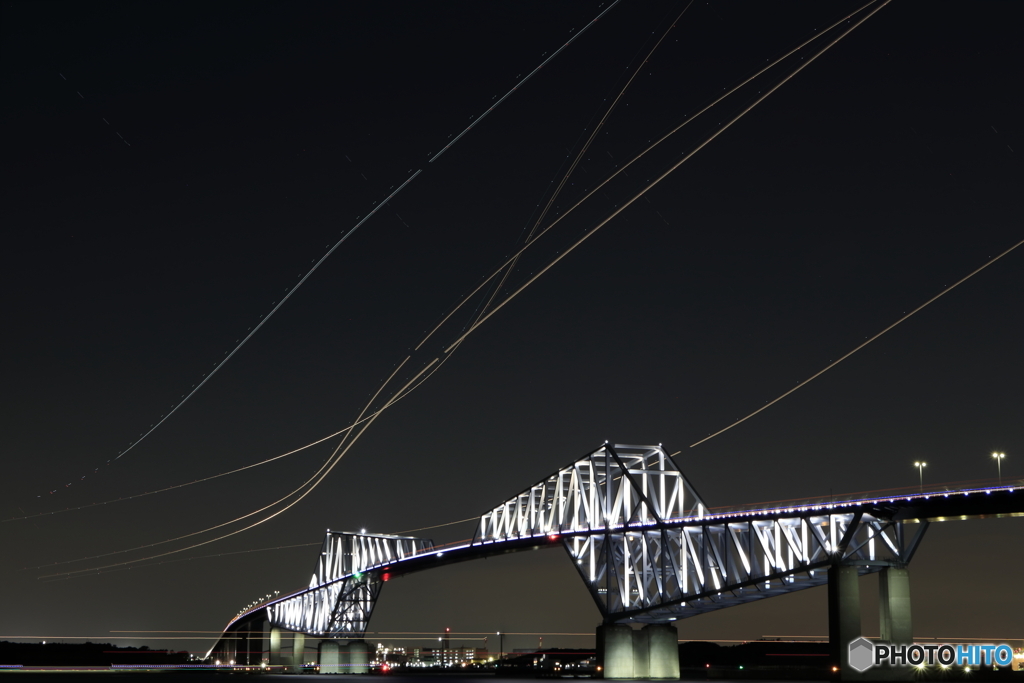 ゲートブリッジ　光跡