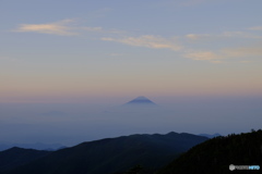 山頂の朝