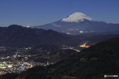 足柄から富士山