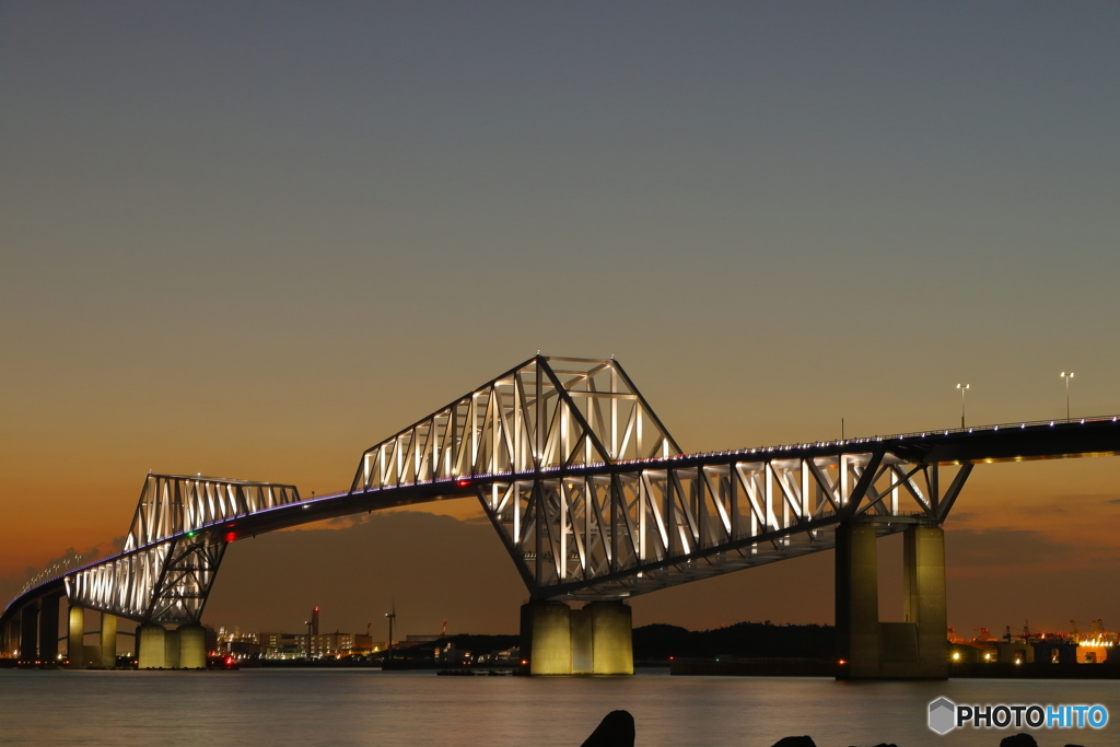 ゲートブリッジ　夕景