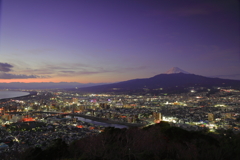 香貫山から夕景