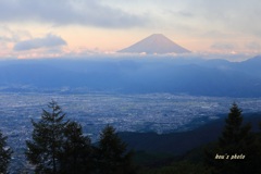甘利山　夕景