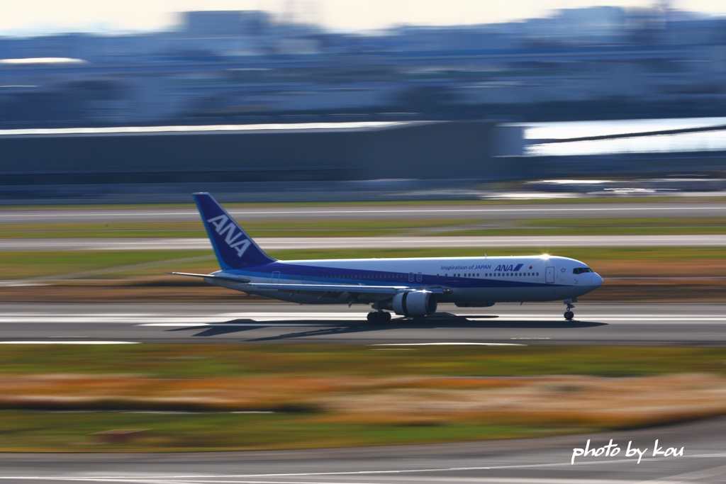 キラリ　流し撮り