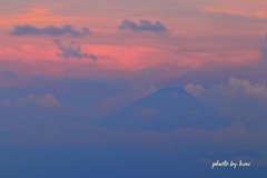 甘利山から夕景