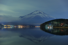 山中湖　逆さ富士