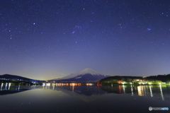 逆さ富士星景