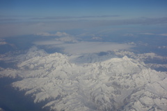 旅の写真館：スイスアルプス上空１