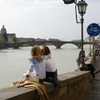 旅の写真館：フィレンツェ「熱いカップル」