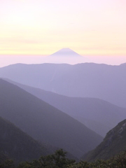 山旅：南アルプス・黎明富士山