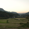 大分の景色：九重町　里山の夕暮れ