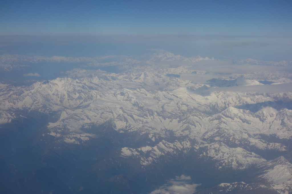 旅の写真館：スイスアルプス上空２