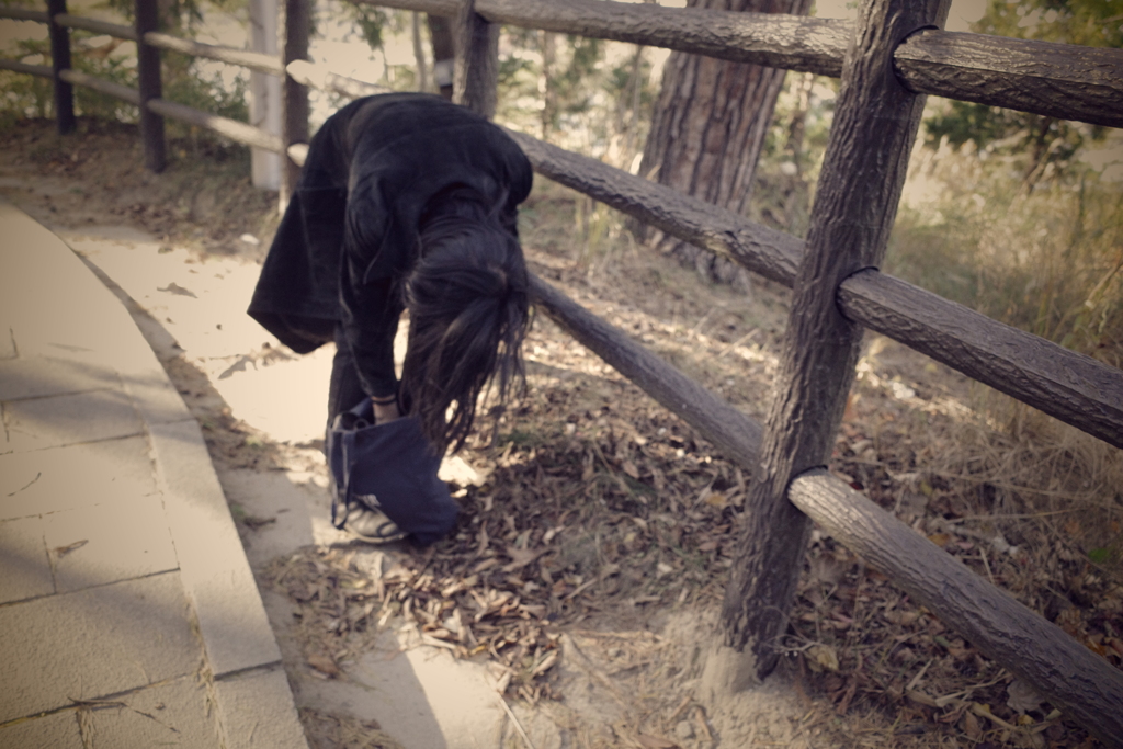 急に屈まれると怖い